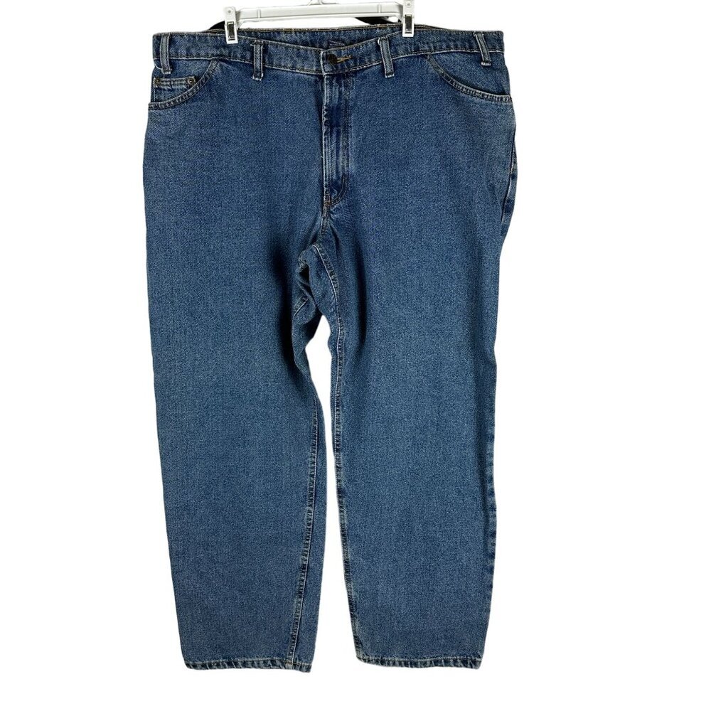RK Brand Mens Blue Jeans Size 44X32 Relaxed Fit 100% Cotton Denim